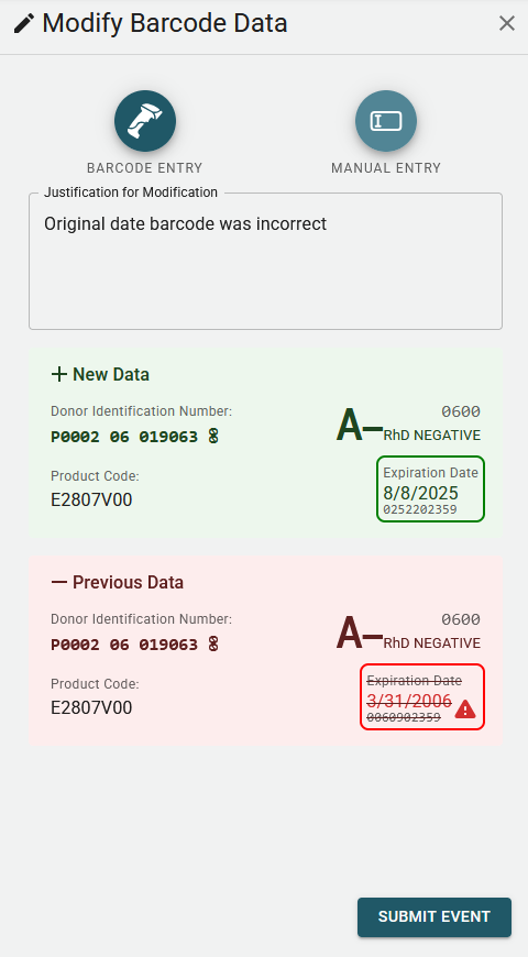 Modifying a Barcode